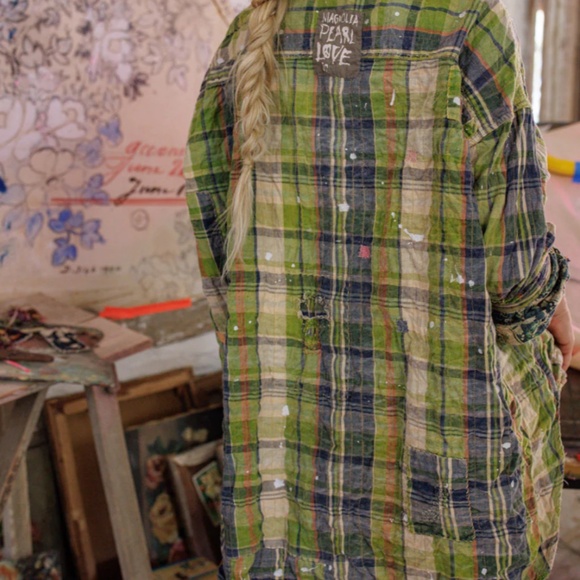 💚MAGNOLIA PEARL YD Truvy Workshirt💚 - Picture 5 of 6